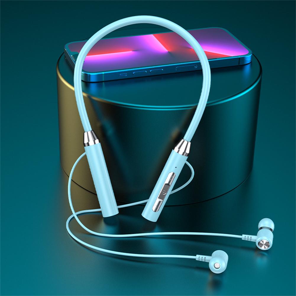 Wireless Bluetooth-compatible 5.2 Headset Hanging Neck Type Stereo Noise Reduction Sports Headphones With Microphone