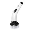 Brosse de nettoyage électrique 9 en 1 pour salle de bain avec poignées à double longueur