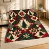 Weihnachtsbaum Patchwork Korallenfleece Decke