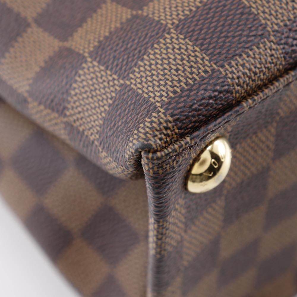 Louis Vuitton Brompton Handbag N41582 2WAYShoulder Brown Damier Canvas Women Used