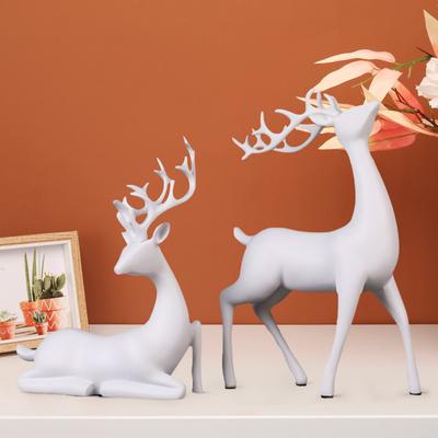 Christmas Decoration Modern Minimalist Deer Ornament Living Room TV Wine Cabinet Decoration Home Creative Resin Crafts