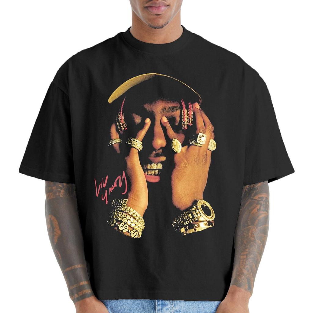 T-shirt Grafica Boxy Lil Yachty Gioielli d'Oro, maglietta rapper, maglietta streetwear, maglietta oversize, t-shirt grafiche, maglietta vintage, magliette rap