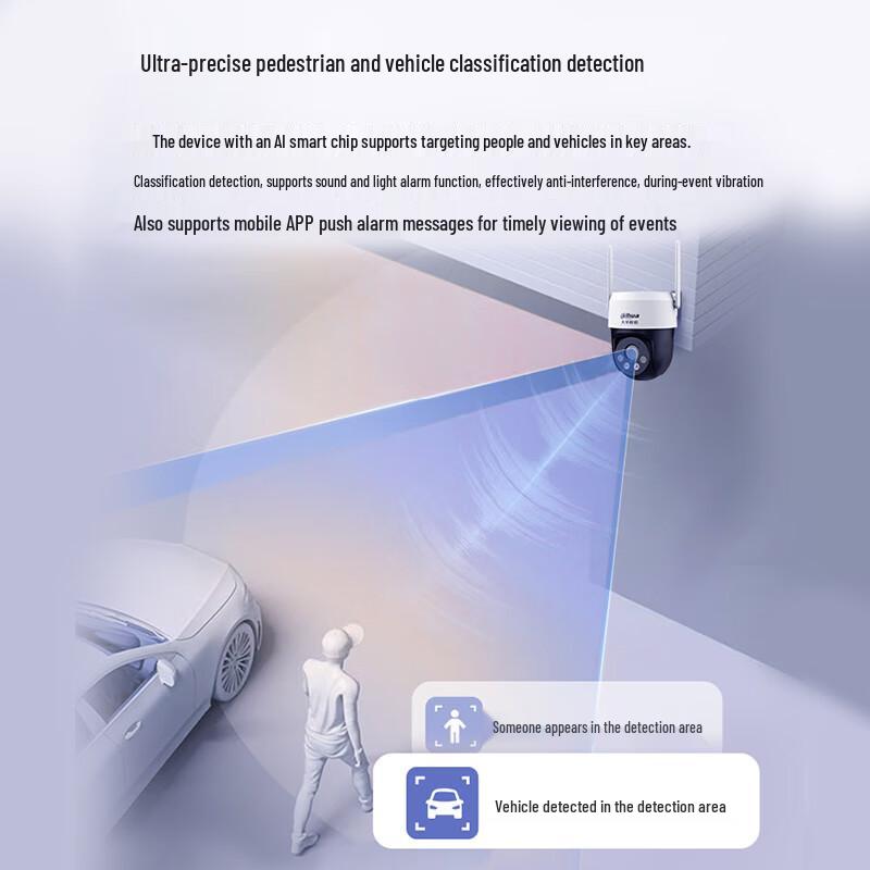 Dahua 5MP Wireless WiFi PTZ Dome Camera with Full-Color Night Vision CN Plug (adapter Included)