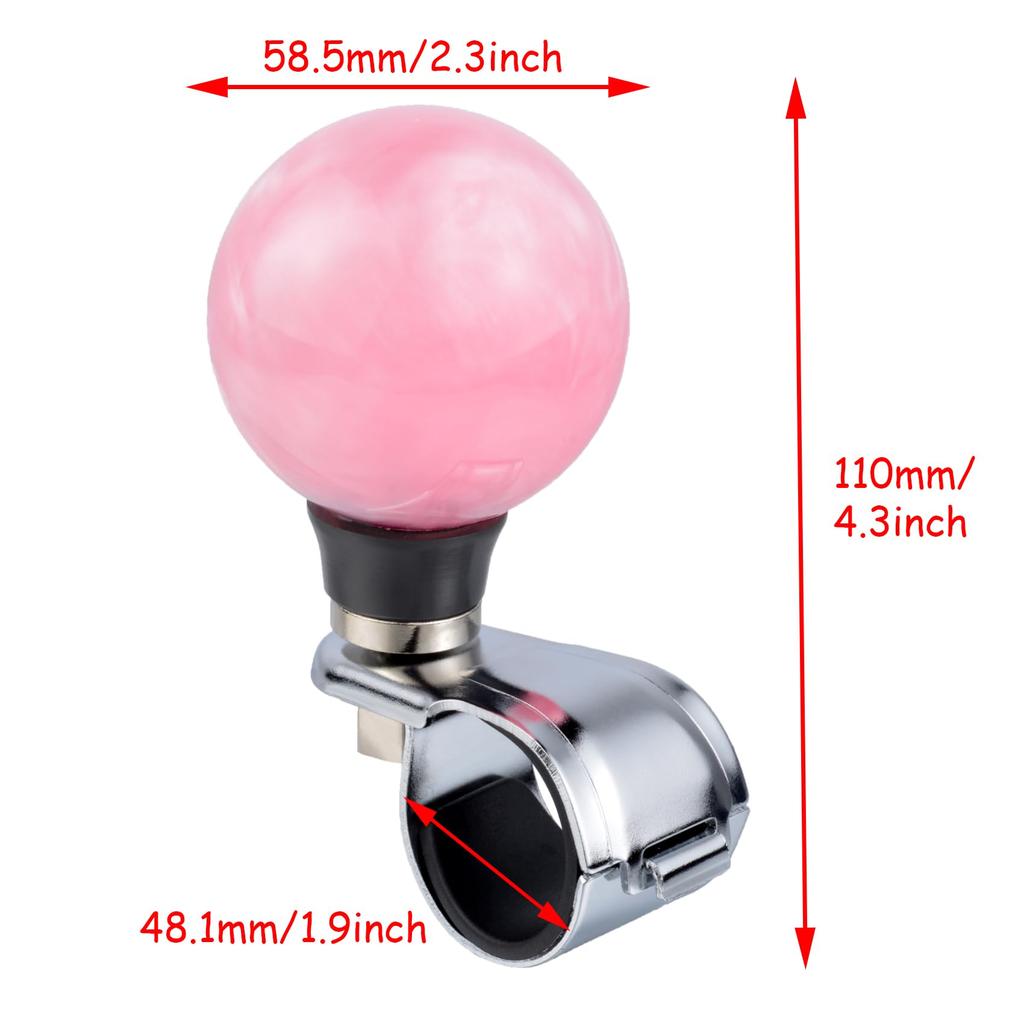 Lunsom Wheel Spinner Knob, Resin Steering Wheel Knob Spinner Steer Wheel Ball Suicide Knob