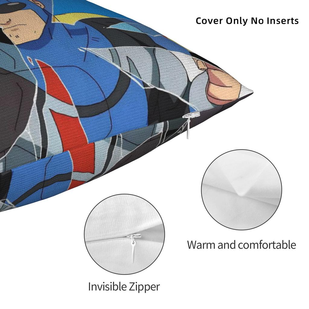 Decorative Pillowcase Invincibles Comic Merch Home Pillow Case Cover Zippered Multiple Sizes