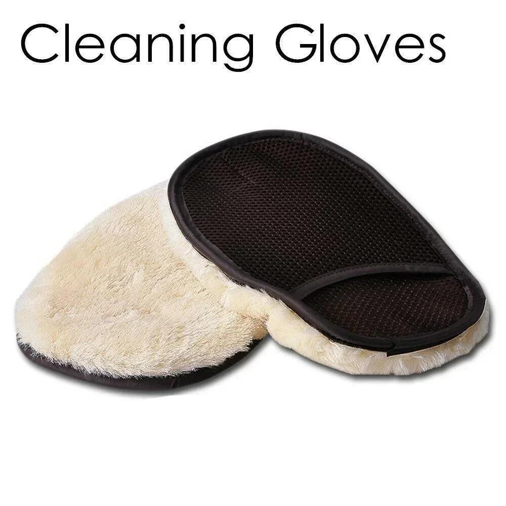 

2 шт. Микрофибра Автомобильные Флисовые Шерстяные Чистящие Перчатки Полировальная Ткань Протирочная Автоуход Мягкая Ткань Щетка Инструмент