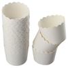 50 Pcs New Large Paper Baking Cups White 2.8'' Greaseproof Baking Cups Cylindrical Shape Cake Paper Baking Cups Baking
