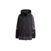 Women's Colorblock Windbreaker Jacket Black/Grey IN3619