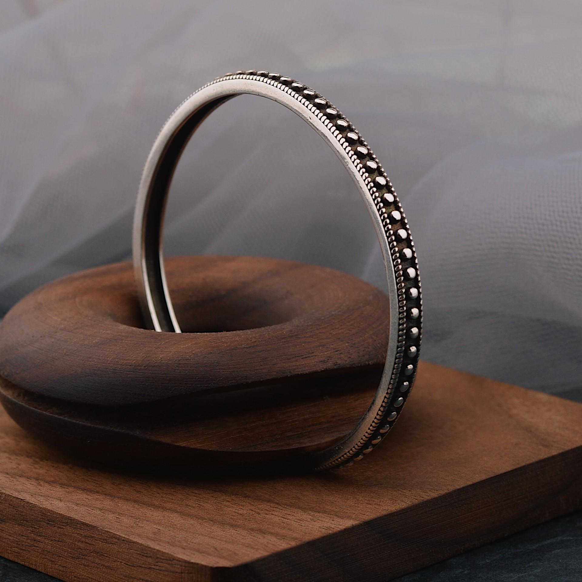 Smiley High Sense Hip Hop Cross Bracelet Girls Niche Heavy Industry Thai Silver Bracelet Texture