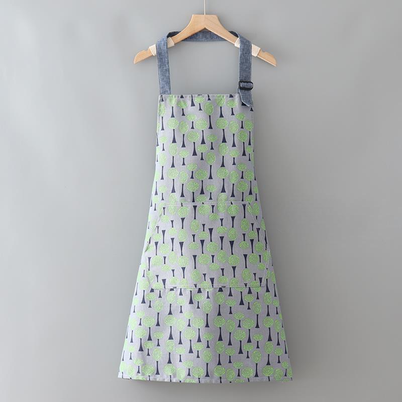 

Хлопковый холщовый фартук с подсолнухами - Один размер, Пятноустойчивый, Современный минималистичный дизайн для домашней уборки Spaghetti Strap