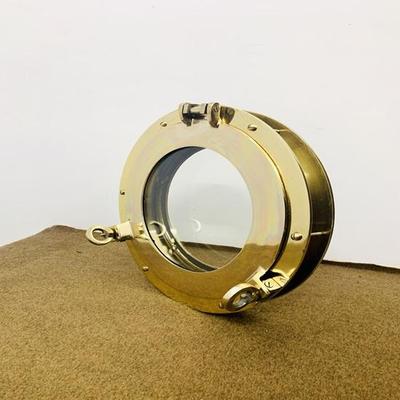 30.48 Cm Canal Boat Porthole Window Golden Finish Door Window Glass Porthole Home Decorative Porthole