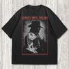 Western Gunslinger Style Unisex Tee, Outlaw Cowboy Graphic 100% Cotton T-shirt Mens Tees Top