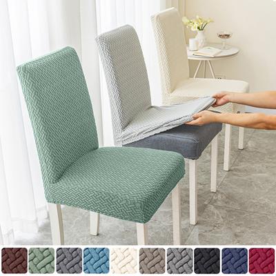 Elastik Yemek Odası Sandalye Kılıfı Esnek Kalın Jakarlı Mutfak Sandalye Kılıfı Slipcover Yemek İçin Mutfak Otel Düğün Ziyafeti
