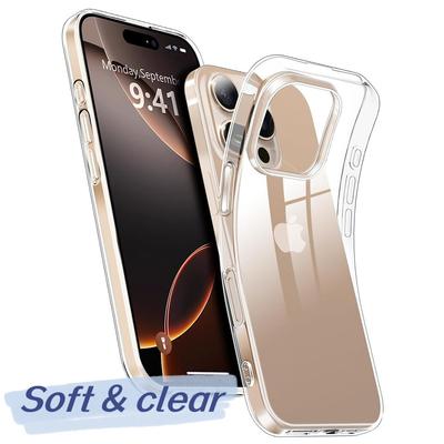 Ultradünne Weiche Klare Silikon Handyhülle Für iPhone 16 15 14 13 12 11 Pro Max Plus Mini Klare Rückseite Transparente Hülle 15 P