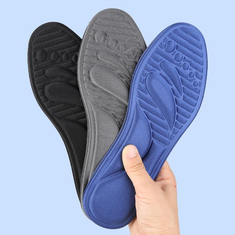 Elastic Shock-Absorbing Breathable Cuttable Sports Shoe Insoles
