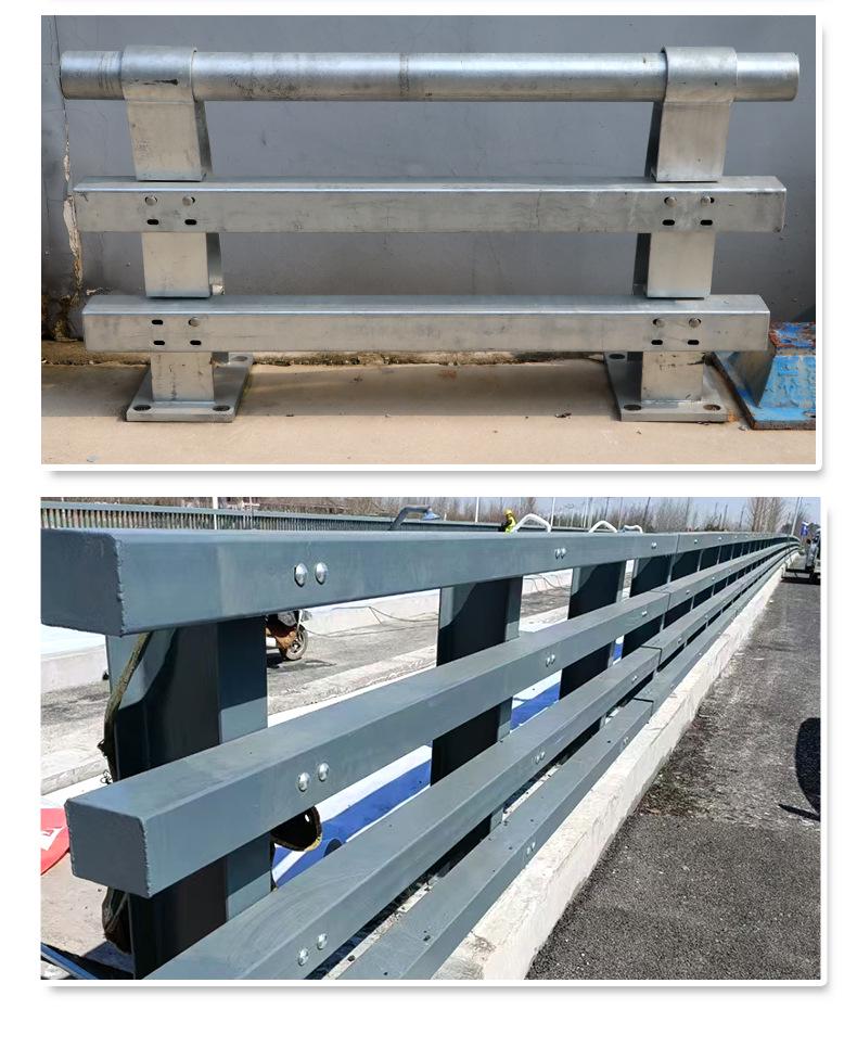 Stainless Steel Anti-Collision Bridge Barrier with Integrated Lighting
