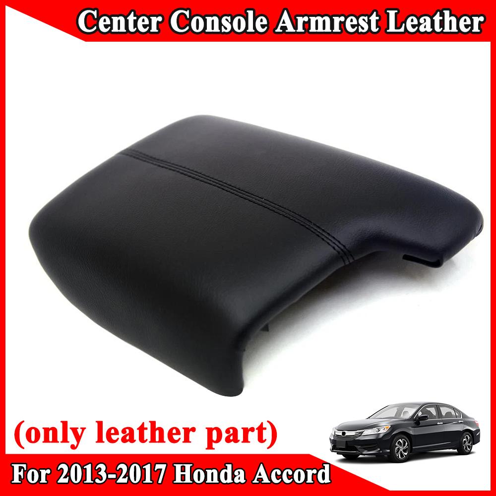 Microfiber Leather Car Armrest Cover Center Console Armrest Waterproof Black For Honda Accord 2013 2014 2015 2016 2017