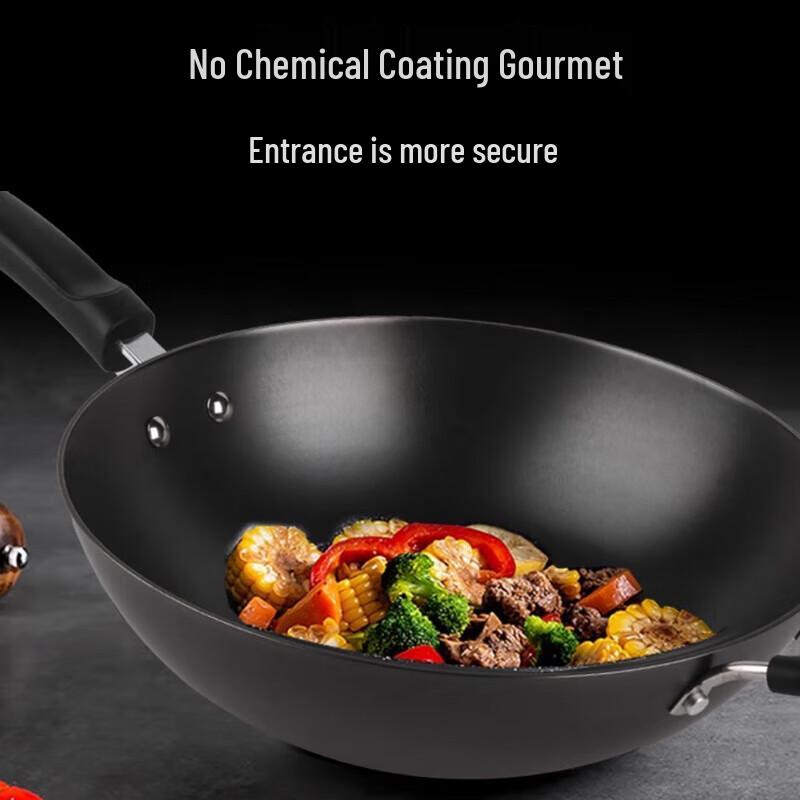 Supor Premium Rust-Free Cast Iron Wok