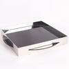 Stainless Steel Trays Simple Dining Room Fruit Plate Coffee Table Aromatherapy Tray Modern Desktop Decoration Organize Plates
