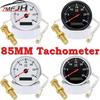 85MM Tachometer with Red Backlight 3000RPM Tacho Gauge Hourmeter Gauge M16 M18 Tacho Sensor For Marine Boat Car Truck 9-32V