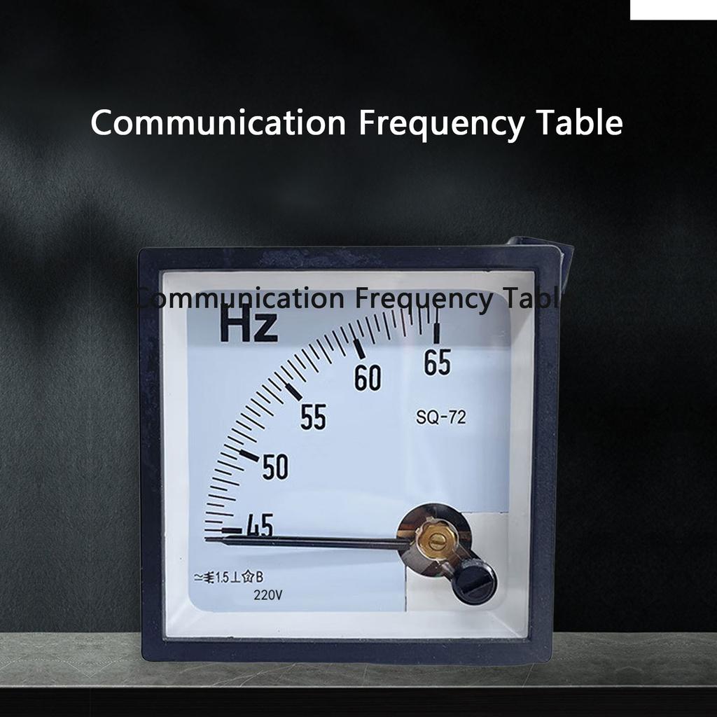 Power Frequency Meter 45-65Hz Wide Voltage 100V 220V Compact Design Plastic Suitable For Home Industrial Commercial Use