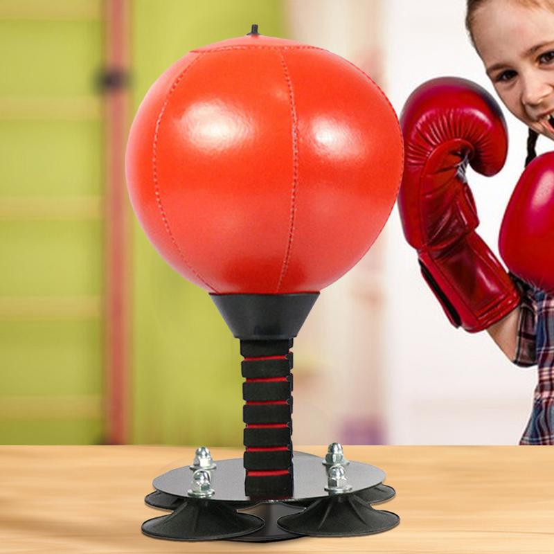 Desktop Punching Bag with 4 Suction Cup Desk Boxing Punch Ball Heavy Duty Stress Relief Boxing Practice for Kids and Adults