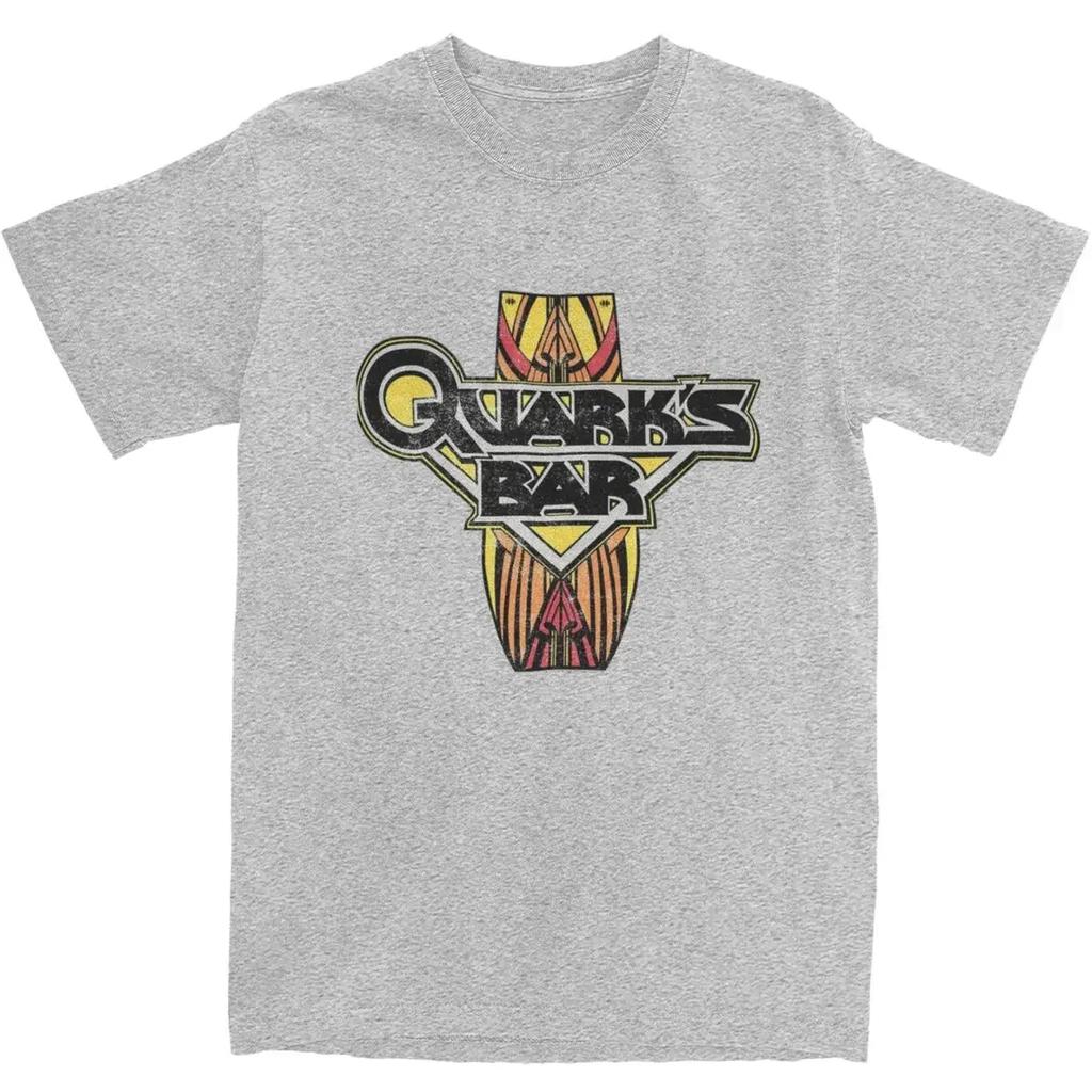 Heavyweight Informal Funny Stars Treks Deep Space Nine Quarks Bar  Unisex 100 Cotton Vintage Science Film Tees Party Clothes