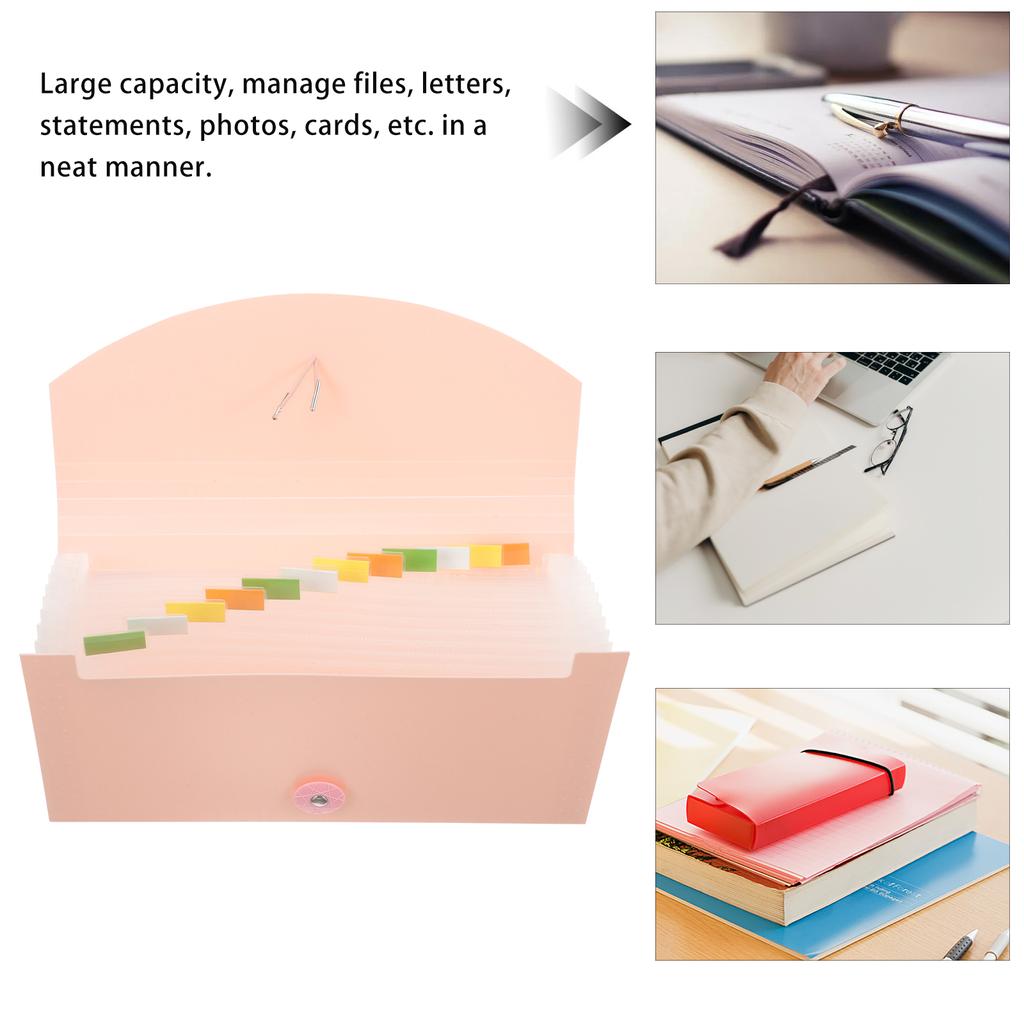 Bag Organizer for Purse Receipt Folder B6 Accordion Coupon Holder Magazine File Office