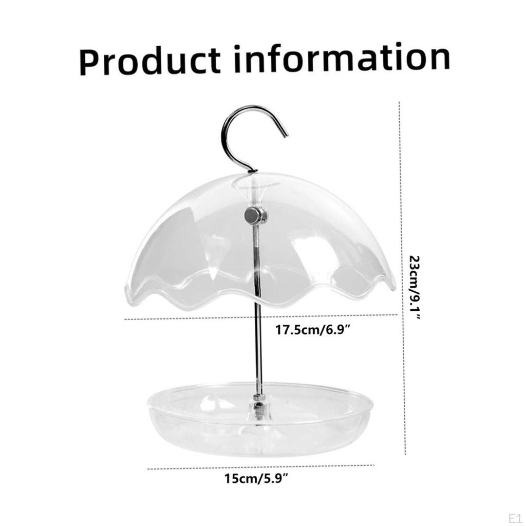Bird Feeder Hanging Design Rainproof Weather Resistant Garden Supply for Backyard