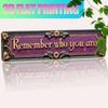 Vintage Remember Who You Are Metal Sign 15.75x3.94 Inch Rustic Wall Decor for Home Farmhouse Bar Cafe Garage Porch