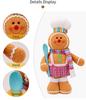 Colorful Telescopic Gingerbread Man Christmas Figurine Ornament