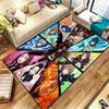 Dywan Black Clover do salonu, sypialni, dekoracja sofy domowej, mata podłogowa antypoślizgowa dla dzieci