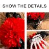 1Pc Halloween Witch Ghost Bride Decoration Side Clip Mesh Plastic/Polyester Strange Dance Rose Hairpin Dress Hair Clip