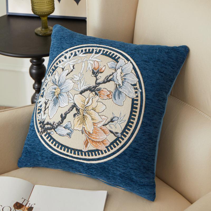 Embroidery Series Sleeping Leg Pillow, High-end Bedside Cushion