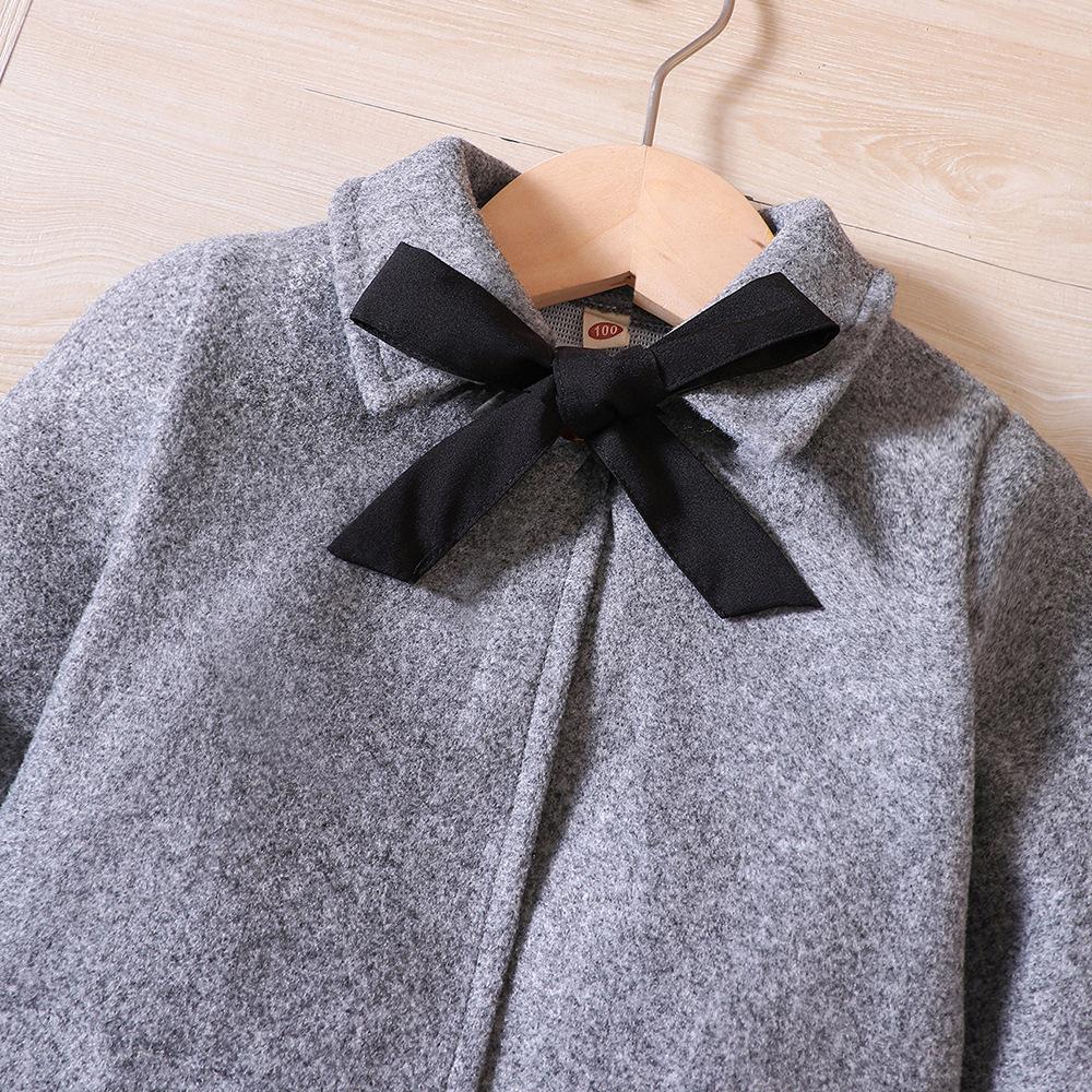 3 szt. Zestawy ubrań casualowych dla dzieci Stroje dla dziewczynek 2024 Jesień Zima Nowy Maluch Płaszcz Tweedowy Sukienka Tank Top Czapka Moda Dzieci