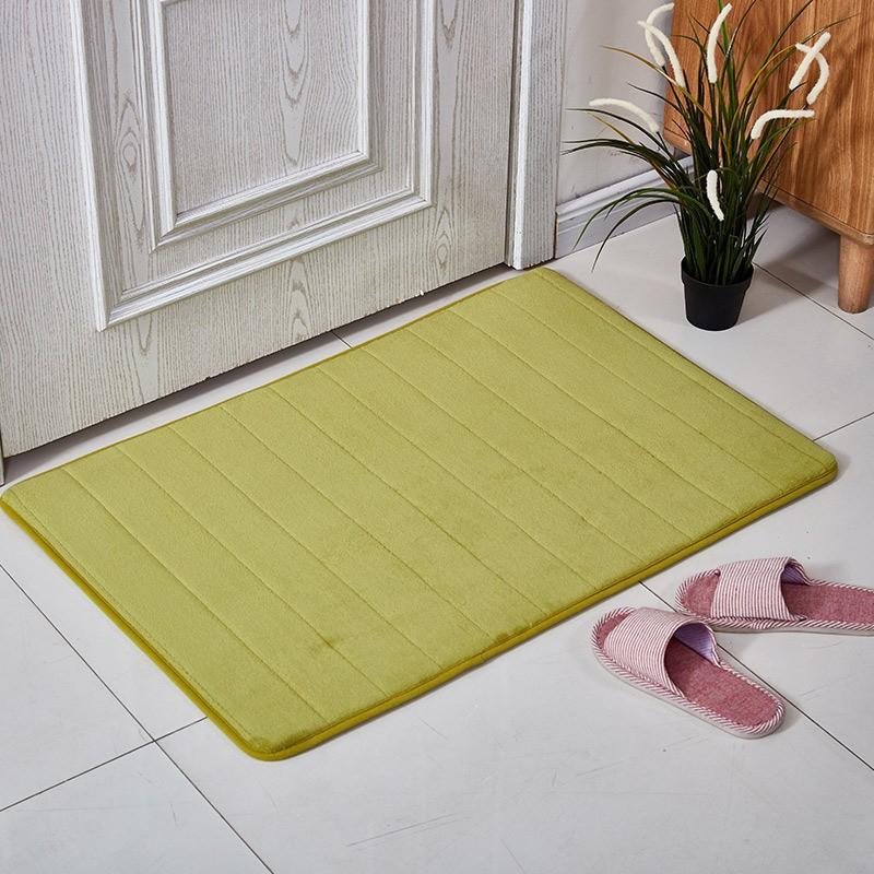 Thick Absorbent Bath Mat Bathroom Entry Non-Slip Coral Fleece Floor Rug Quick Dry Shower Pad