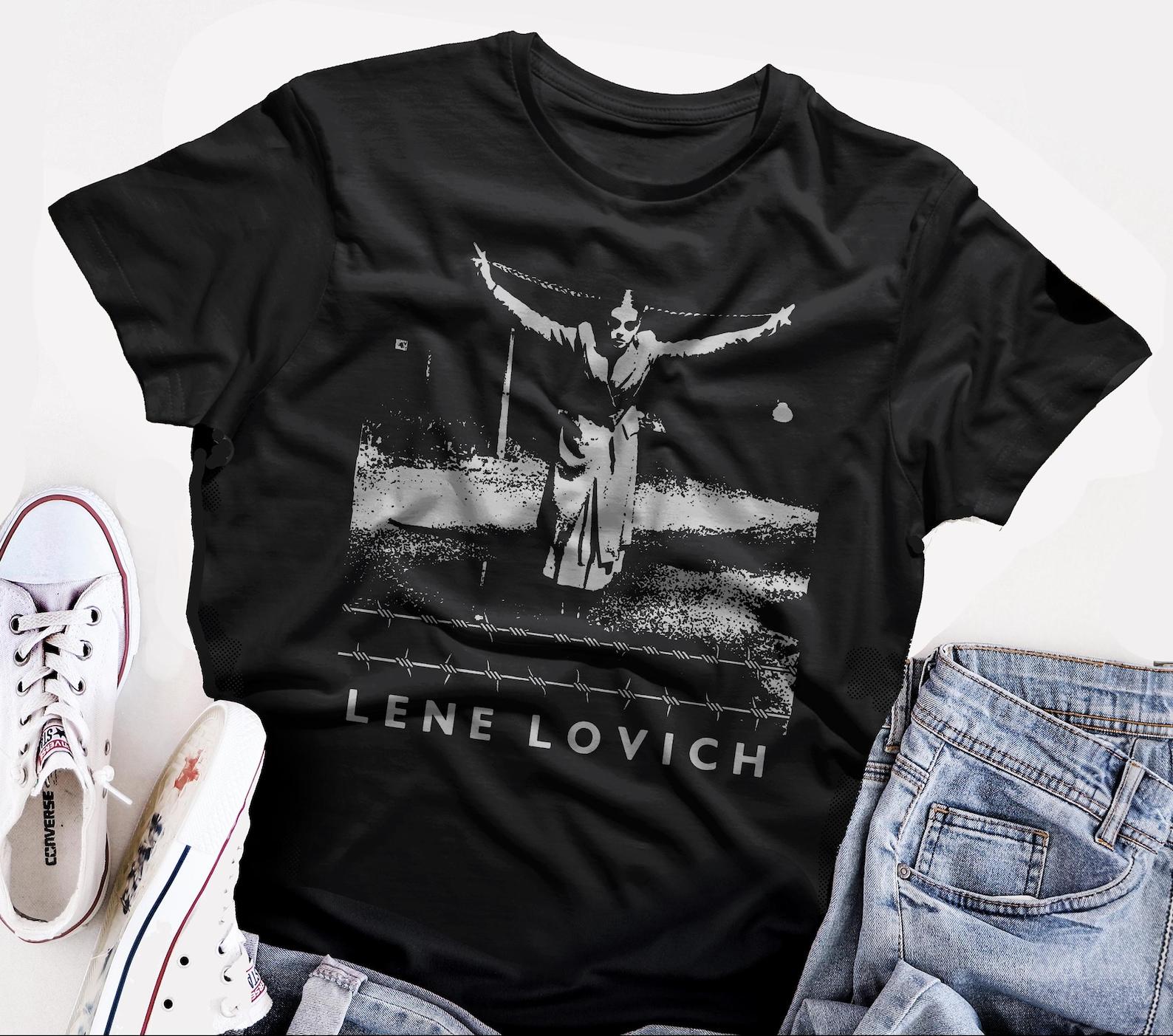 Lene Lovich T shirt screen print short sleeve shirt cotton S