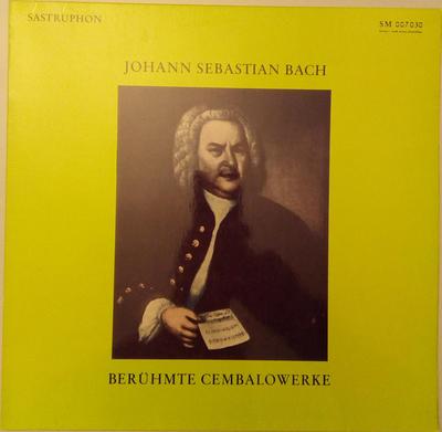 LP Record JOHANN SEBASTIAN BACH EBERHARD KRA  Berhmte Cembalowerke SM007030 SASTRUPHON Germany Classical Used