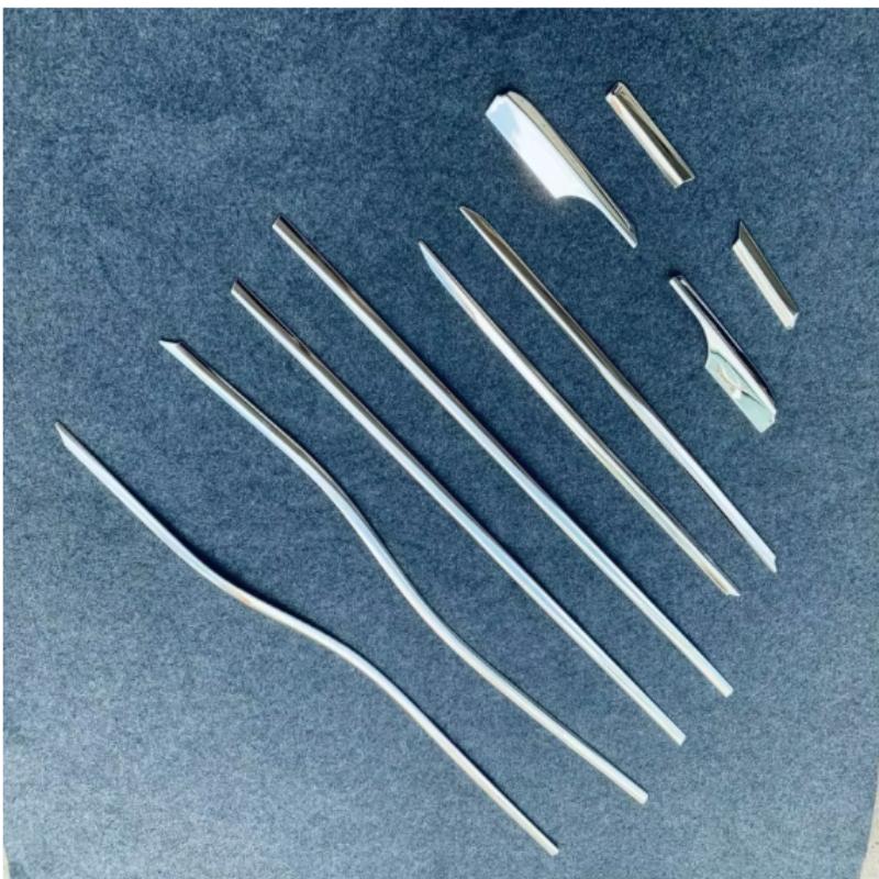 New For Toyota Land Cruiser 250 Prado LC250 2024 steel car Bottom Window Sill Trims window decorative strip Body Door Moulding C