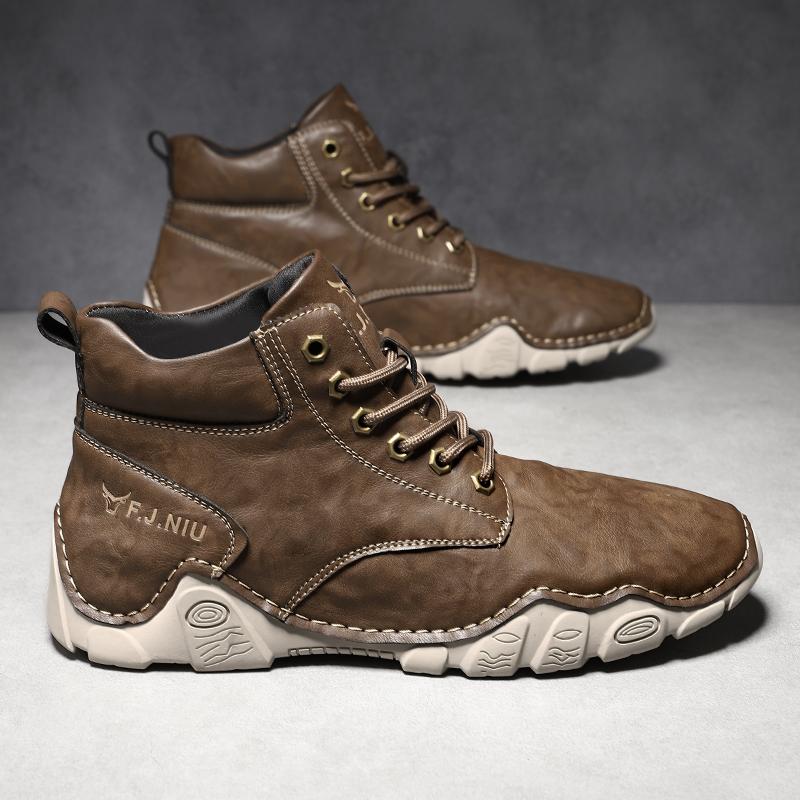 Мужские коричневые туфли для вождения — фото 9