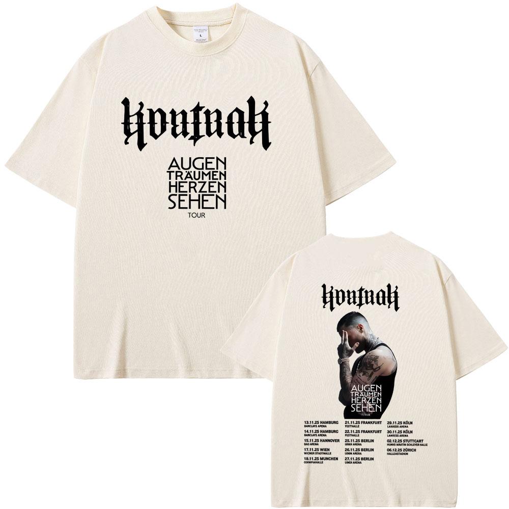 Rapper Kontra K Augen Traumen Herzen Sehen Tour Tshirts Men Women Hip Hop Fashion Pop Music T Shirts Male Oversized Streetwear