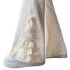 Lace Bow Floral High-Waisted Wide-Leg Summer 2026 Women's Casual Pants