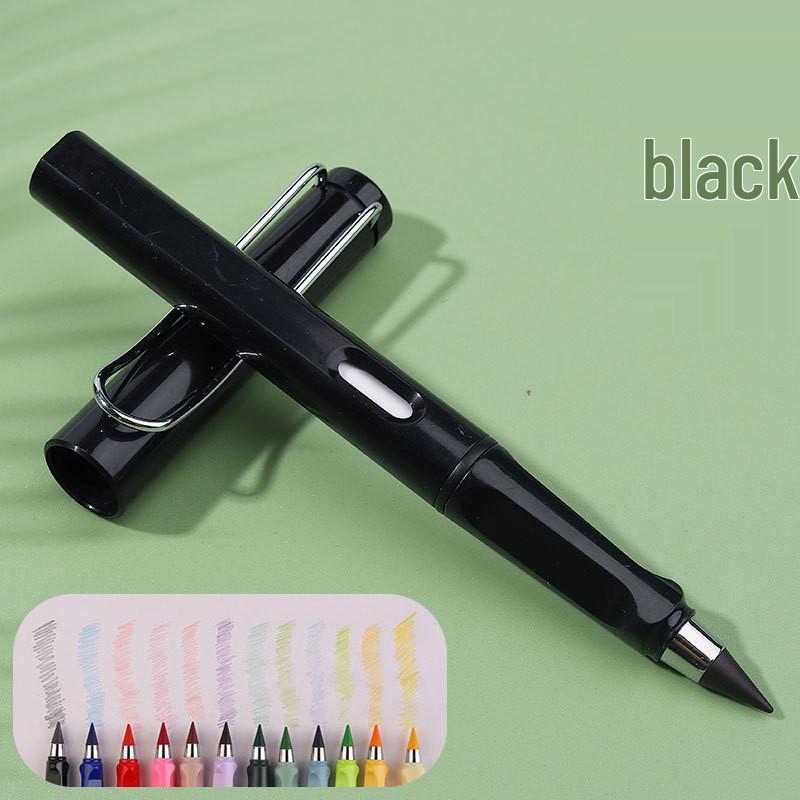 12-Color Endless Pencil: Black Technology Eternal Colored Pencils