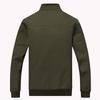 Giacca da Uomo Primavera e Autunno Colletto alla Coreana Tooling Sottile Monocolore Giacca Taglia Grande Casual Abbigliamento da Uomo