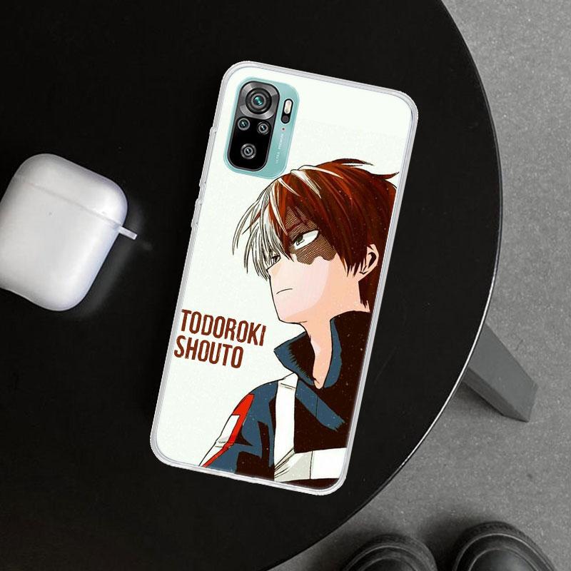 MHA Todoroki Shoto Phone Case Cover for Xiaomi Redmi Note 15 14 13 12 11 Pro Plus 14S 12S 11S 11T 11E 10S 10 Customized Fundas R
