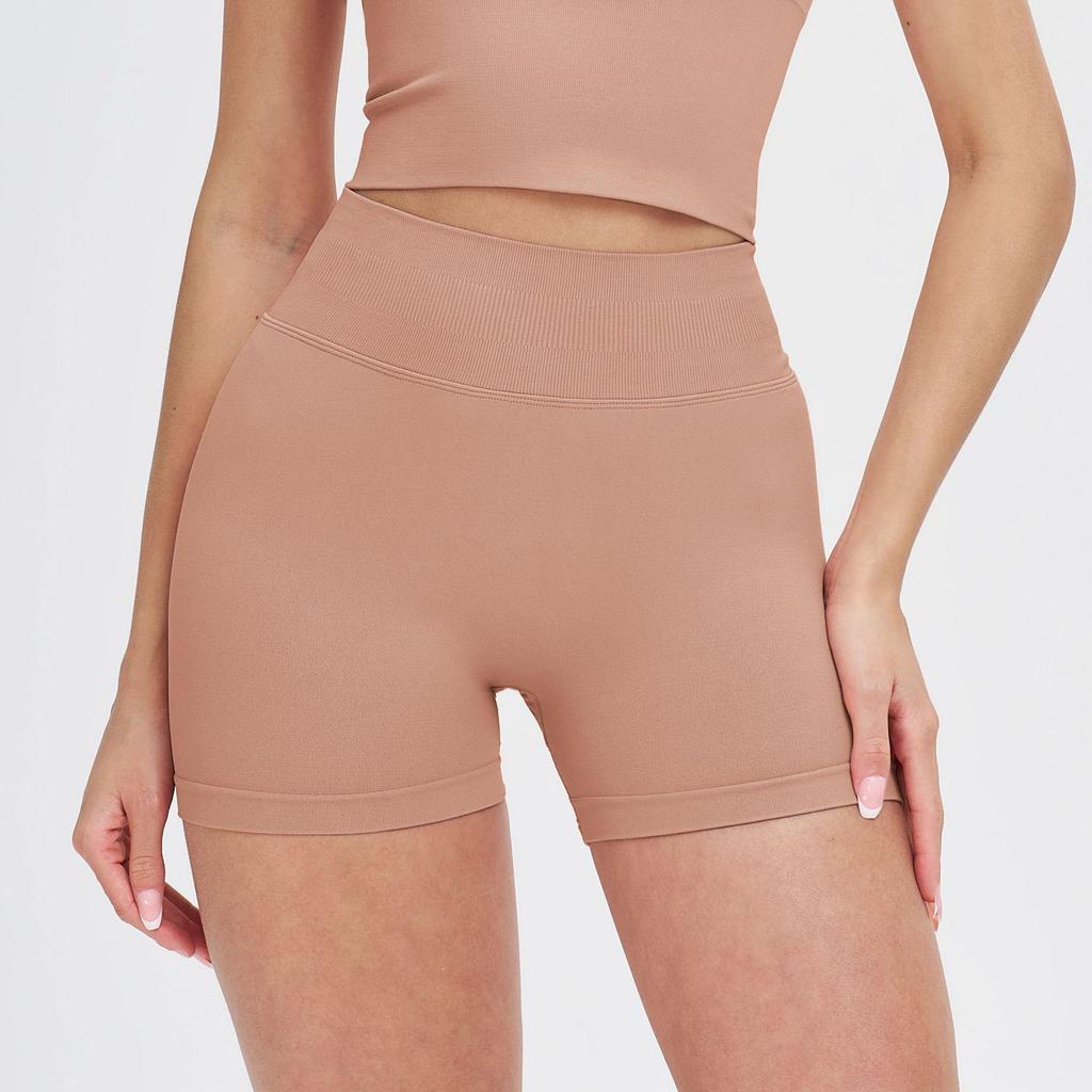 ZeChuang Women's Seamless High Waist Yoga Shorts - Butt-Lifting, Quick-Drying Summer Fitness Pants