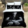 Rock Star Johnny Hallyday Bedding Set Johnny Hallyday Duvet Cover Pillowcase Adult Boy Girl Bedroom Decoration