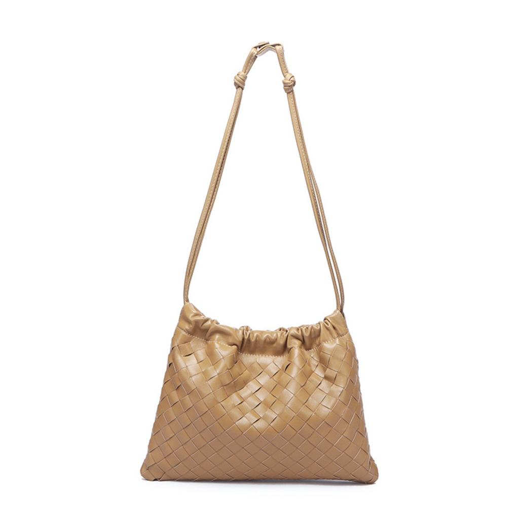 Cross-border trend woven women's bags, garbage bags, one shoulder, underarm bags, portable drawstring, lucky bags, messenger bags, commuter portable.