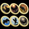 Famous auspicious bird of rare animals in the United States, bald eagle metal commemorative coin, commemorative medal