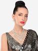 Ethnic Kundan & Pearl Multi Tier Bridal Necklace Set for Women